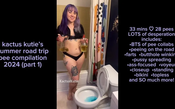 Kactus kutie: Summer Road Trip Pee Compilation Part 1