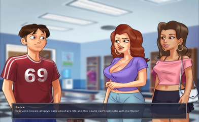Hentai World: Summertime Saga - 대학 샤워