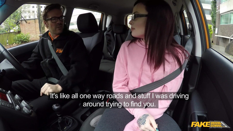 Fake Driving School: Fake Driving School - Wild &amp; Naughty Petite American Chloe Carter Strips...