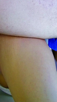 Slut teen Daniela used by step father with condom to fuck