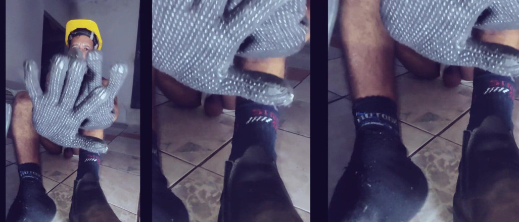Stink HairyMale: Calcetines y guantes negros