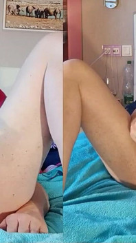 TS Lilly Sophie Fucking Her Ass with Dildo and Try Pump and Cum with Masturbator and Plug in Her Ass