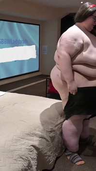 SSBBW Sexy Fat Black Leather Suit