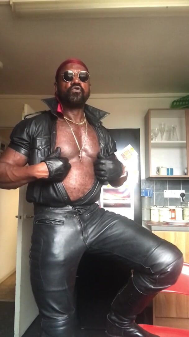 Brodyjayrichardson: Black smoking muscle Stepdaddy nipple play