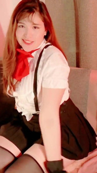 Your Girlfriend Dances and Seduces You in That Anime-style Schoolgirl Uniform