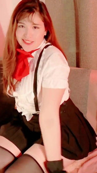 Your Girlfriend Dances and Seduces You in That Anime-style Schoolgirl Uniform