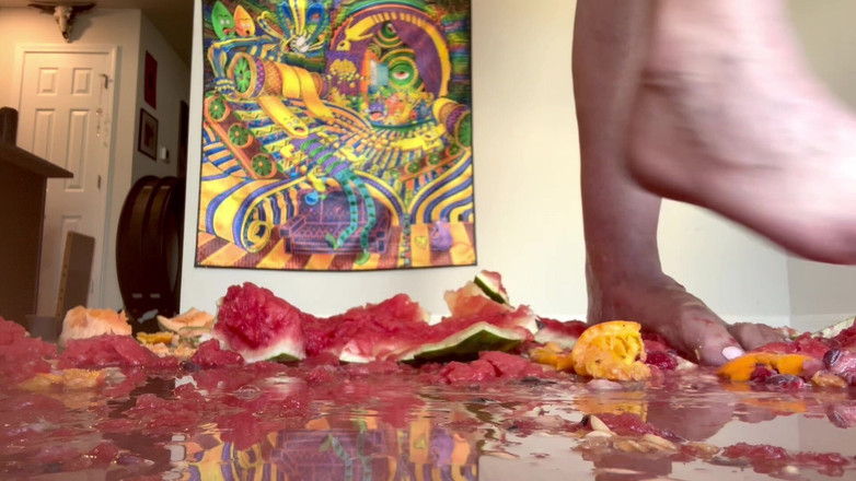 Peppermint Giantess: Розмір 16 футів розчавити з фруктами 67 богині