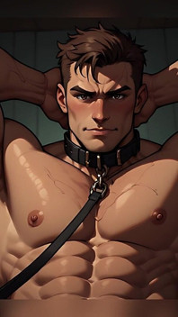 Gritty salvaje arte de hombres desnudos