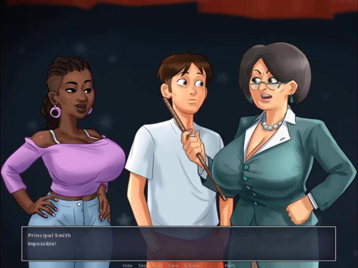 Cartoon Play: Summertime saga part 210 - booty shake black teacher
