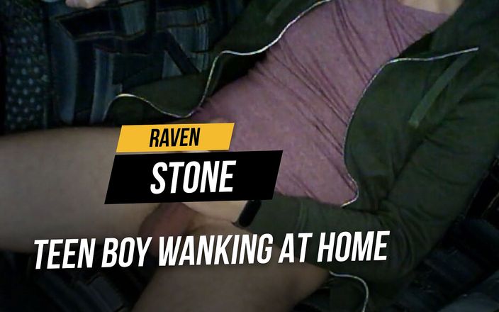 RavenStone: Un adolescent se branle à la maison avant d&amp;#039;aller se coucher