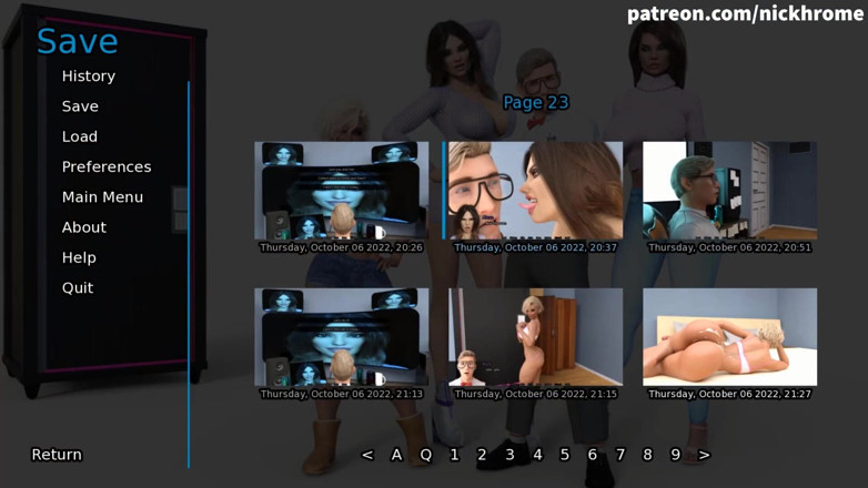 Visual Novels: SexBot 73 - pussy keeps rubbing against your dick