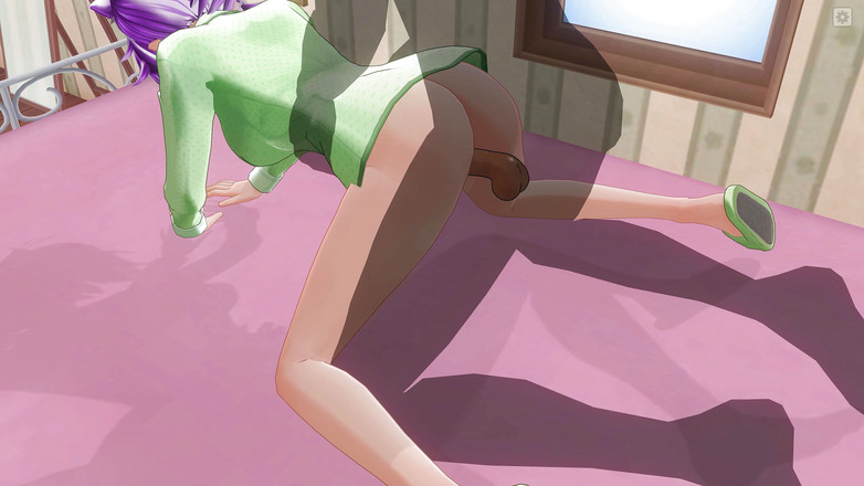 H3DC: 3D HENTAI. Přítelkyně v pyžamu má orgasmus zezadu