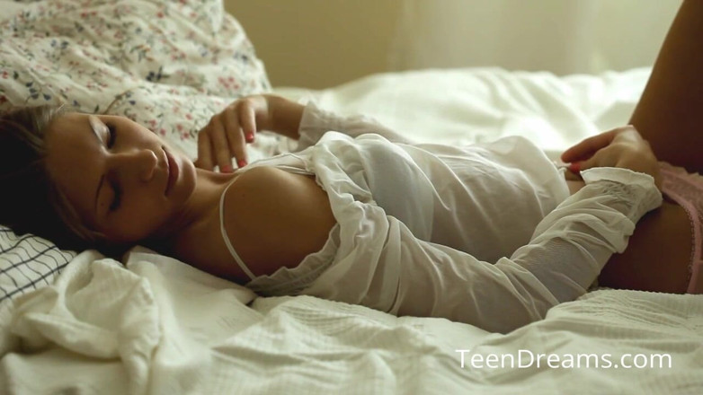 Teen Dreams: Anjelica in Sheer Pink Panties