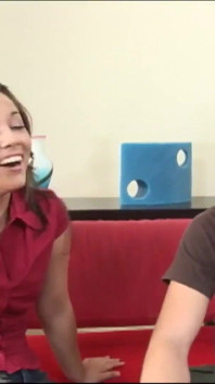 Barely Major and Kristina Rose a Latina Slut with Hairy Pussy and Brown Hair Gets Satisfied by A Hard Cock