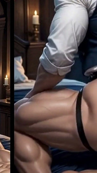 Ein Blonder Europäischer Hintern Mit Einem Riesigen Arsch Mag Sperma in Seinen Arsch Bekommen. Yaoi 3D Hentai-animation.