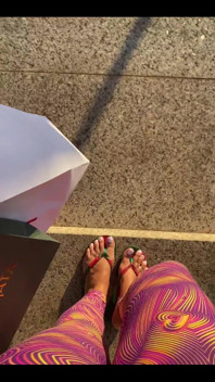 Fresh White Pedicure Available for Customs and Video Chat