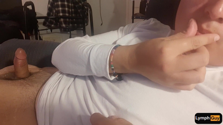 Lymph Guy: Playing with My Nipples Makes Me Horny