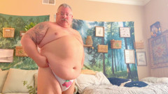 Hand-Free-Daddy-Chub: Trenér ragby tajně hraje se sexy spodním prádlem chčije a...