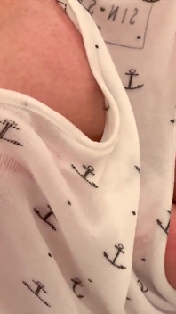 Oiled My Bigtits and Pierced Nipples and Masturbates with Silver Vibrator