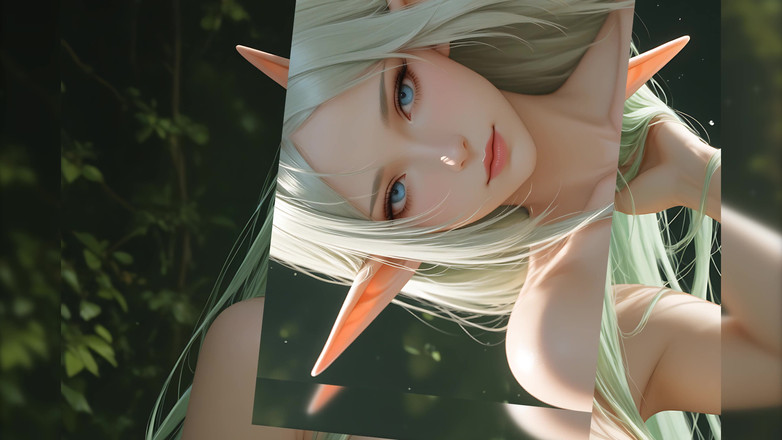 LustRender: Lustrender Slideshow: Beautiful Nude Elf Head Turn Right Art - Ai...