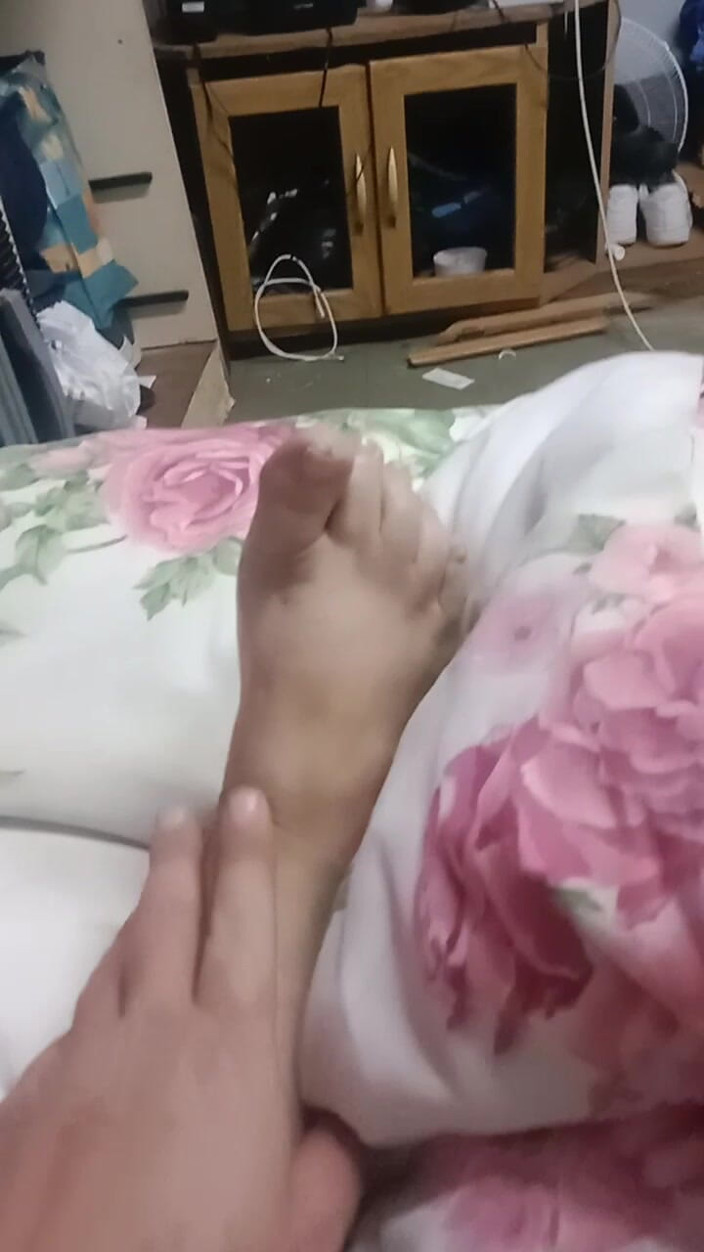 Footfetish productions: Secretly Jacking off to Stepmom's Foot