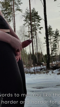 Risky Flashing Fantasy Adventure Jerking and Cumshot Outdoor