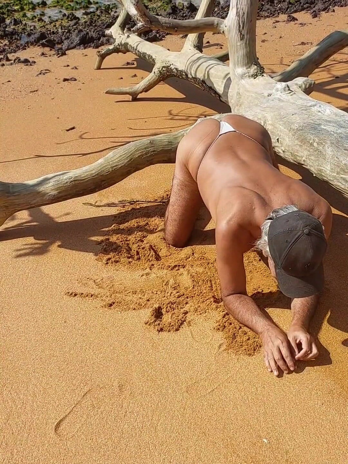 Ladysilvas: Ladysilva我在海滩上的大屁股