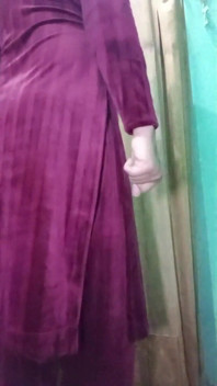 Indian Transgender Gaurisissy Looking Sexy in Pink Salwar Kurta Looking Like a Whore Housewife
