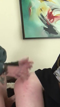 Tattooed Amber Nevada banged by a big cock from Luke Hotrod