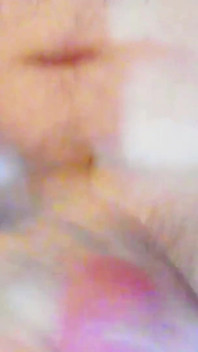 Cumshot From Daddy Courtesy of His Little Slut