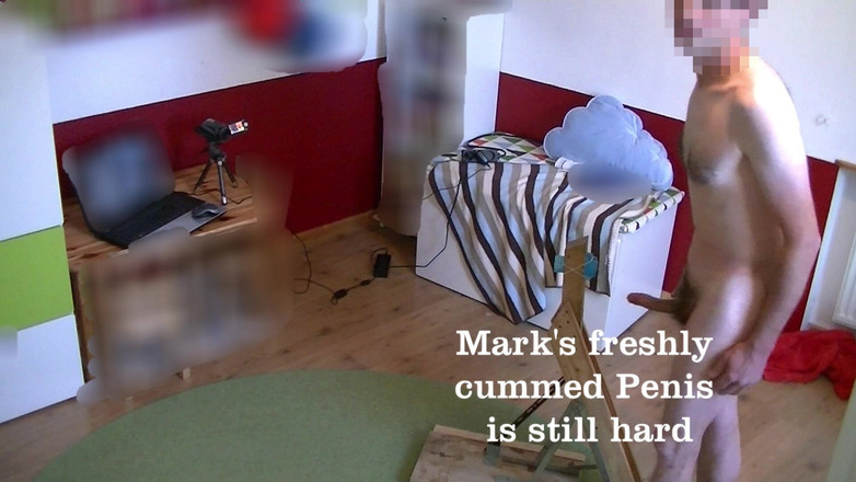 Mark Hannes: Stand fleshlight neukpartij en hand aftrekken sperma