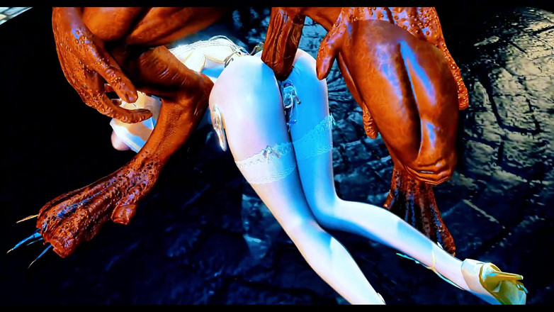 X Hentai: Großer schwanz, virtuelle königin der fantasie mit dicken möpsen - 3D-animation hentai