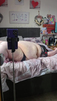 Your SSBBW Belly Goddess on the Bed