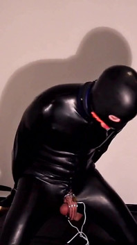 Rubber Slave Electro Torment