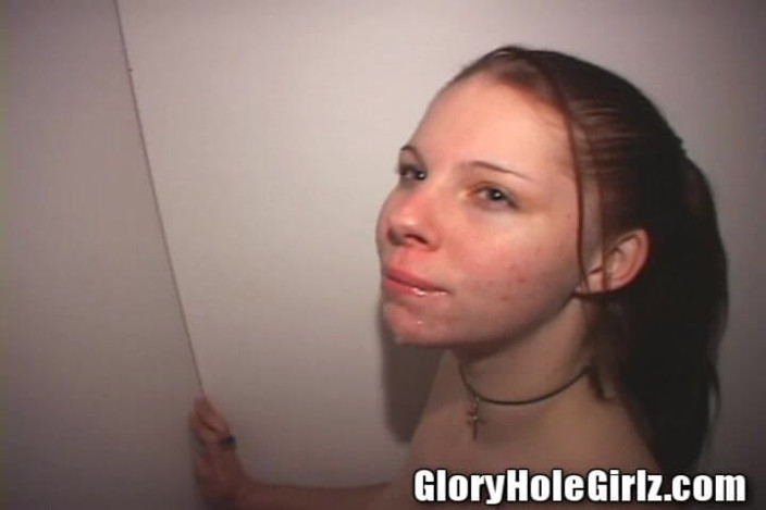 Glory Hole Girlz: Teen Acne 18yo Ghetto Whore Sucking Cocks N Fuck in Glory...