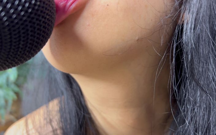 Asmr_mouth: Sensuell Yeti Mic slickar