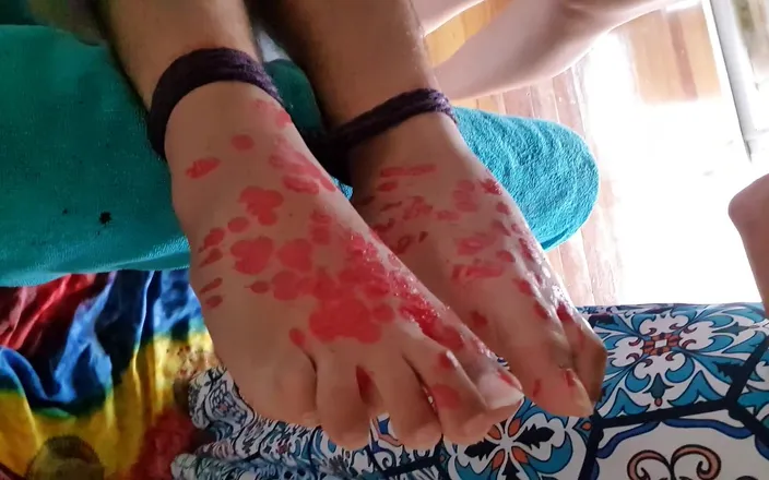 DominaFireOfficial: Femdom hot wax feet punishment