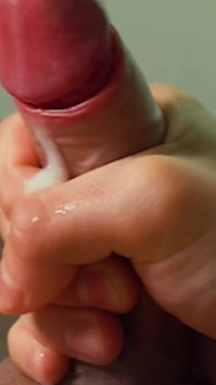 A Young Guy Jerks off in the First Person and Cums Loudly on Camera.