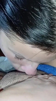내 여친, 오랜 이별 후, 열심히 핥고, 빨고, 내 보지에 키스해