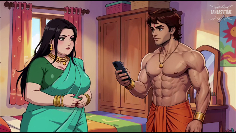 Fantasy time: 릴 비디오를 녹화하는 동안 Tuntun을 따먹는 Bheem