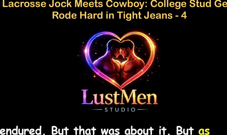 LustMen: Англійська аудіо гей секс історія - Лакросс Джок зустрічає ковбойського студента коледжу, отримує жорсткий у вузьких джинсах - частина 4