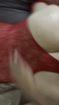 Horny Mature Neighbor Sexy Red Lingerie