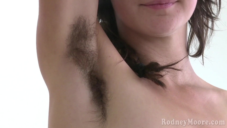 Horny Hairy Girls: Amateur hairy girl with hairy nipples