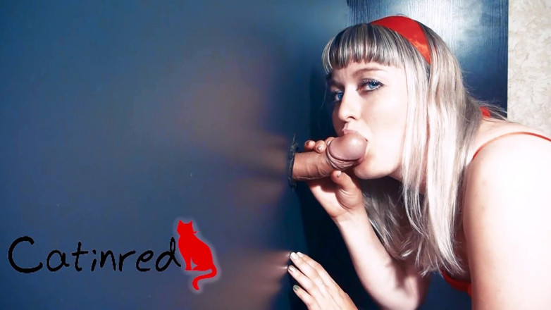 Catin Red: Piccola miLF pompino cazzo e sborrata orale