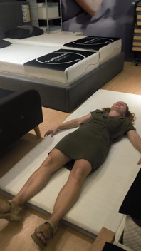 De matras proberen
