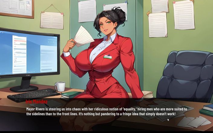 Cum in Futa: Futanari muscle growth world femboy hentai spel ep.3 training van...