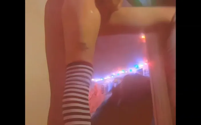 Lizzaali: Fucking My Dildo Standing Against the Wall Filmed From Floor...