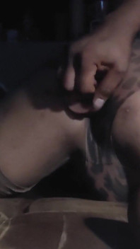 Late Night Anal: Bee Pleases Her Ass in the Middle of the Night