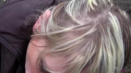 Czech Pornzone: Hot milf blowing and fucking in POV outdoor