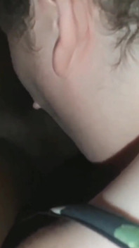 Sucking His Big Black Cock Back of My Car Making Him Moan and Groan